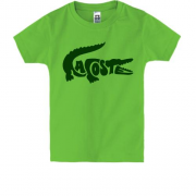 Дитяча футболка со стилизованным лого "Lacoste"
