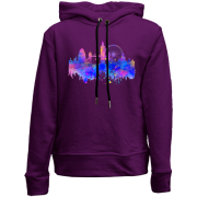 Дитячій худі без флісу з акварельним Лондоном