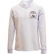 Дитячий лонгслів поло Come with me if you want to lift - Шварценеггер