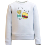 Дитячий світшот Love fast food