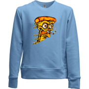 Детский свитшот без начеса Crazy Pizza