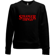 Детский свитшот без начеса Stranger things Logo