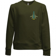 Детский свитшот без начеса UA Air Force ART (Вышивка)