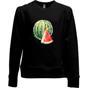 Дитячий світшот без начісу з кавуном