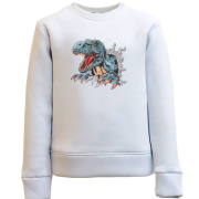 Дитячий світшот зі злим динозавром