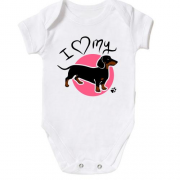 Дитячий боді I love my dog