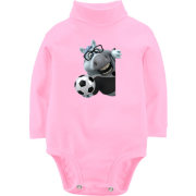 Дитячий боді LSL Веселий кінь з футбольним м'ячем