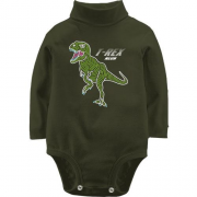 Детское боди LSL с динозавром и надписью "Т rex neon"