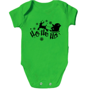 Детское боди с Сантой "Ho Ho Ho"