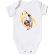 Дитячий боді з акварельним конем (2)