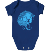 Дитячий боді з конем і гривою