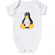 Детское боди с пингвином Linux
