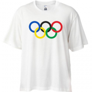 Футболка oversize Олімпійські кільця