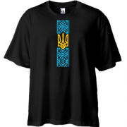 Футболка Oversize Вышиванка с гербом Украины
