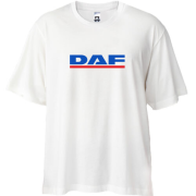 Футболка oversize з лого DAF