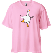 Футболка Oversize с веселым гусем