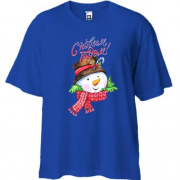 Футболка Oversize со снеговиком С Новым Годом!