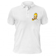 Чоловіча футболка-поло Гомер з Пончиком