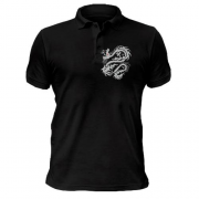 Чоловіча футболка-поло Сірий дракон