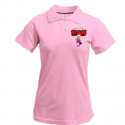 Жіноча футболка-поло з героїнею "Brawl Stars"