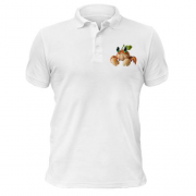 Чоловіча футболка-поло з крабом із мандарину