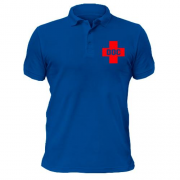 Чоловіча футболка-поло з червоним хрестом "DOC"