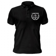 Чоловіча футболка-поло з написом "lawyer" юрист