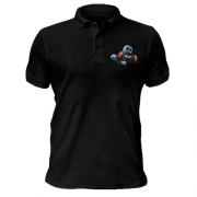 Чоловіча футболка-поло з покемоном одягненим у LOUIS VUITTON