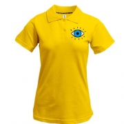 Жіноча футболка-поло з синім оком