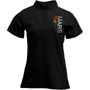 Футболка с воротником стойкой 30 секунд до марса с розой