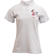 Жіноча поло з коміром стійкою Скоро стану мамою