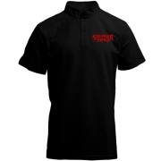 Футболка с воротником стойкой Stranger things Logo