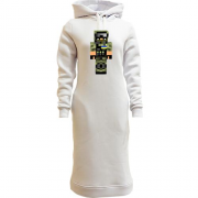 Женская толстовка-платье Воин ВСУ в стиле Minecraft