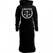 Жіноча толстовка-плаття з написом "lawyer" юрист