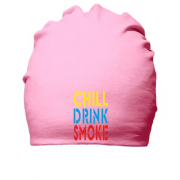Бавовняна шапка Chill, Drink, Smoke