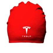 Хлопковая шапка с лого Tesla