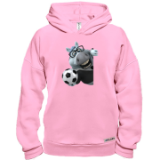 Худи BASE Веселая лошадь с футбольным мячом