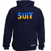 Худи без начеса Suit (желто-голубой)