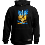 Худи без начісу з вогненним тризубом