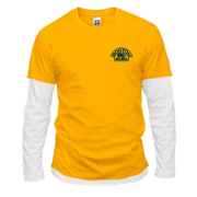 Комбинированный лонгслив Boston Bruins 2 (Вышивка)