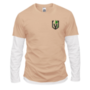 Комбинированный лонгслив Vegas Golden Knights (Вышивка)