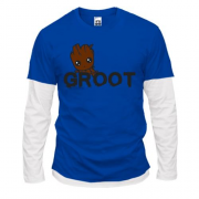 Комбинированный лонгслив "Groot" (Вартові Галактики)