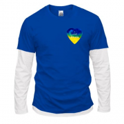 Лонгслів Комбі "I love Ukraine" на серці (міні)