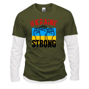 Комбинированный лонгслив "Ukraine Strong"