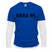 Комбинированный лонгслив "Ukraine"  с вышиванкой