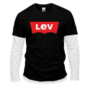 Комбинированный лонгслив для Льва  в стиле Levis