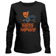 Лонгслив Ведьма на метле - Happy Halloween