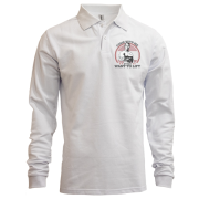 Чоловічий лонгслів поло Come with me if you want to lift - Шварценеггер