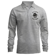 Чоловічий лонгслів поло Тихо прийшов - тихо пішов