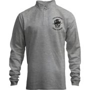 Лонгслів поло зі стійкою Тихо прийшов - тихо пішов